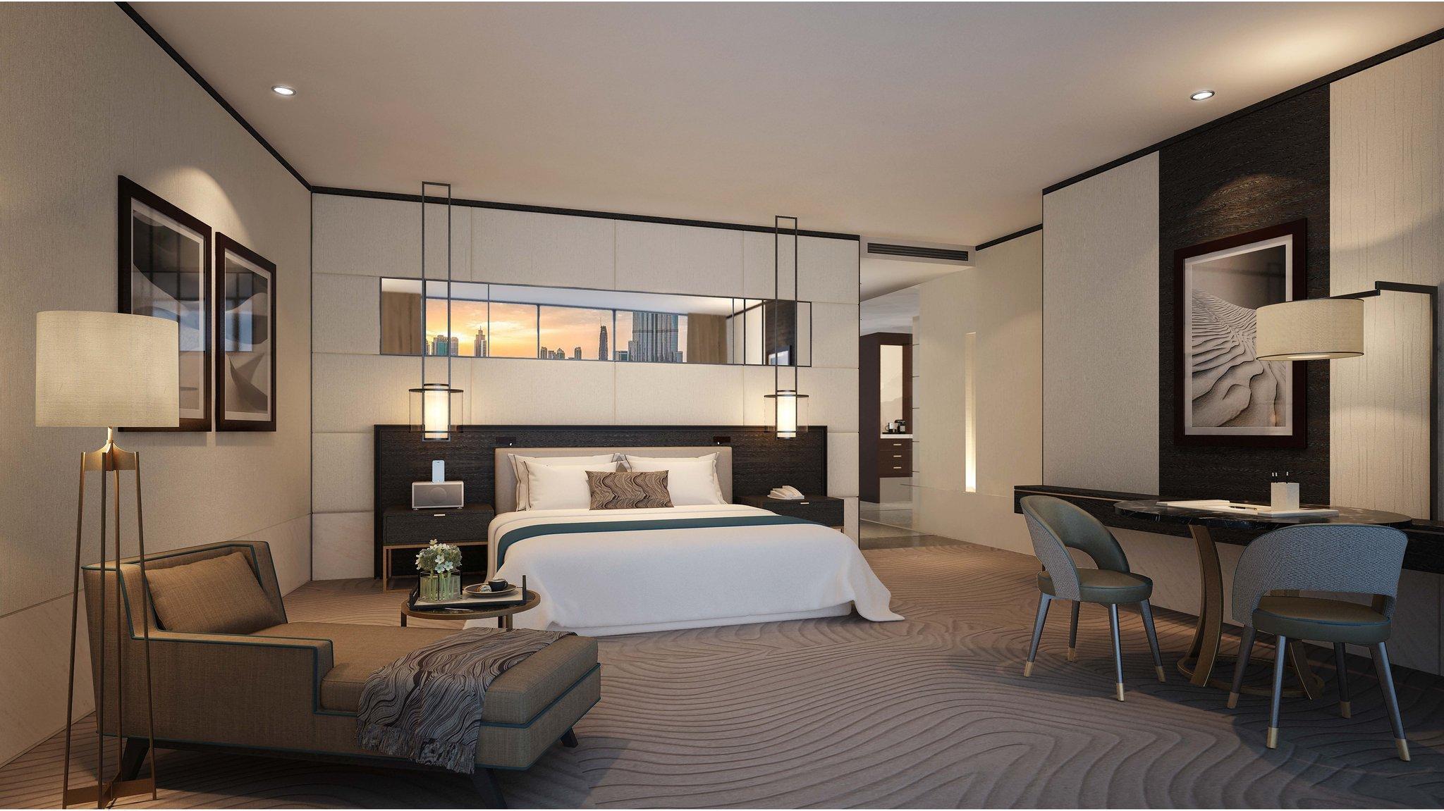 Hotel Address Sky View, Downtown Dubaï Extérieur photo A bedroom in the hotel