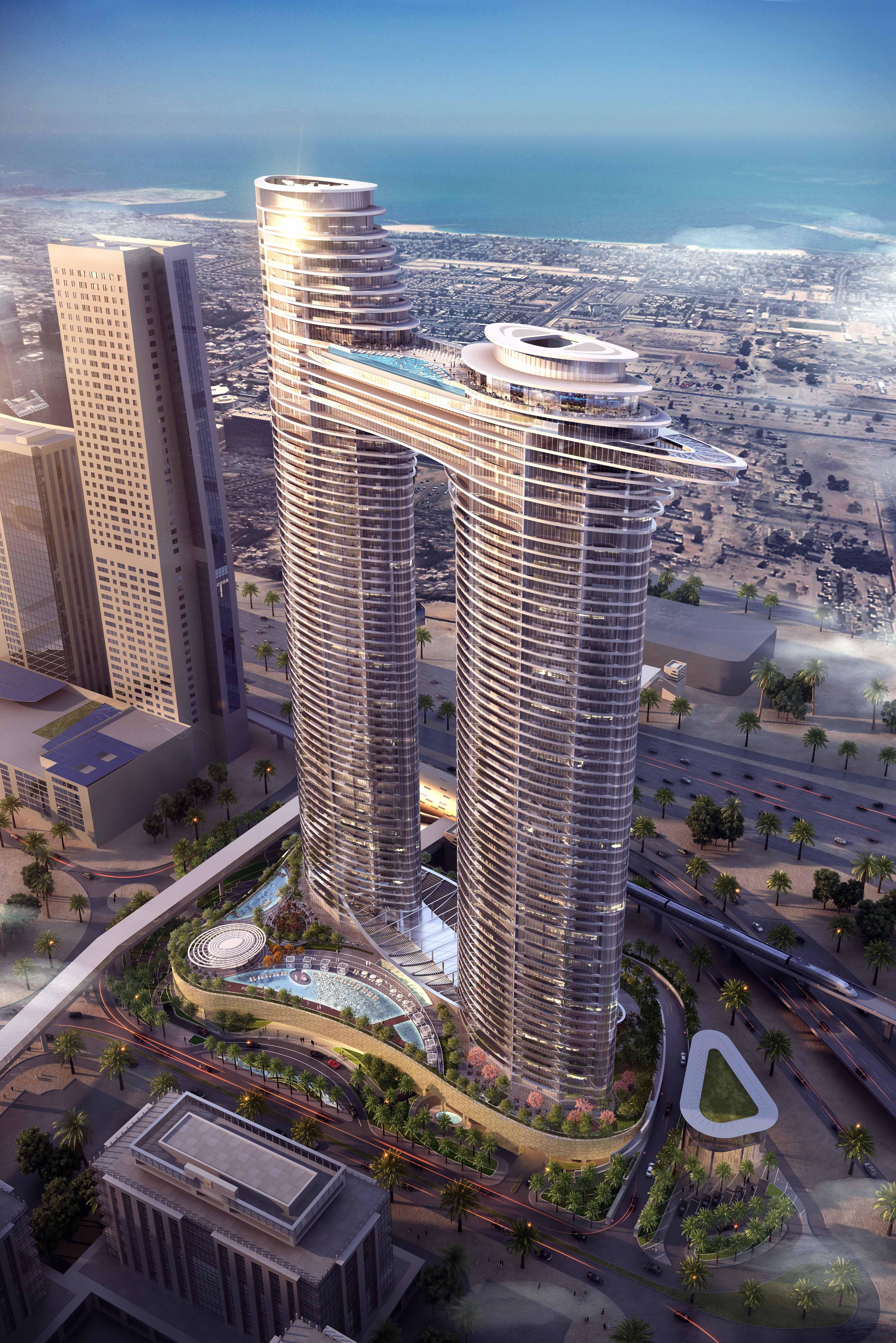 Hotel Address Sky View, Downtown Dubaï Extérieur photo The proposed complex