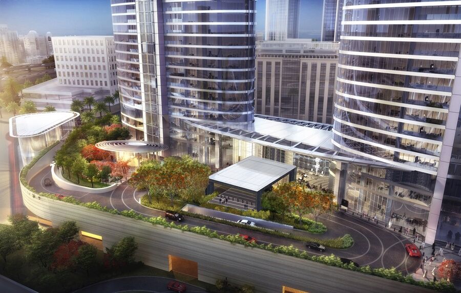 Hotel Address Sky View, Downtown Dubaï Extérieur photo The proposed entrance to the station
